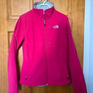 Pink North Face zip jacket